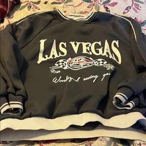 SHEIN Striped Collar Sweatshirt